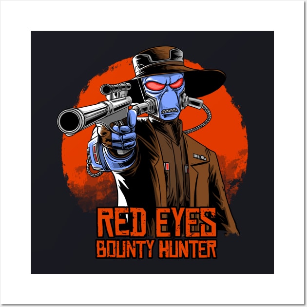 Red Eyes Hunter Wall Art by joerock